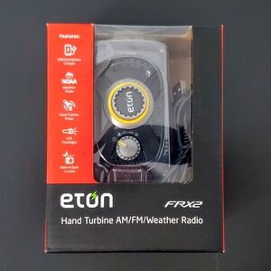 NWT Eton FRX2 Hand Turbine AM/FM Emergency Weather Radio + Solar